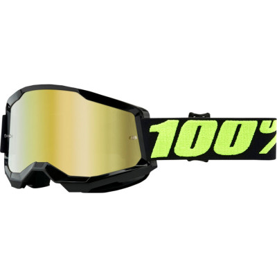 Μάσκα μηχανής motocross 100% STRATA2 UPSOL-MIRROR GOLD